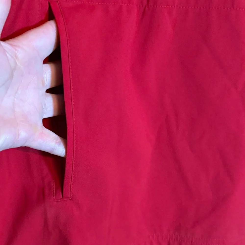 Adidas Fielders Choice quarter zip convertible jacket in red with gray accents - Picture 8 of 9